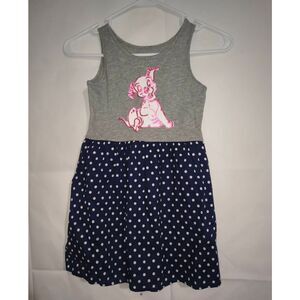 Gap Kids Disney 101 Dalmatians polka graphic dot dress sequins navy grey Size sm